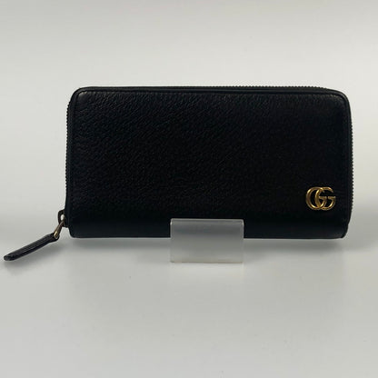 【中古】GUCCI | グッチ 長財布 428736 GGマーモント ラウンドファスナー財布