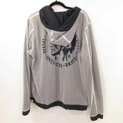 【中古】DIESEL | ディーゼル テフロン加工ブレイブマン ナイロンジャケット ネイビー サイズ：XXL