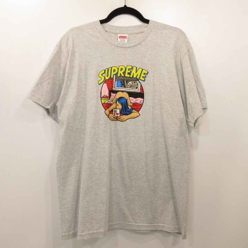 Supreme BEDROOM TEE Short Sleeve T-Shirt 2025S/S Gray Size: M