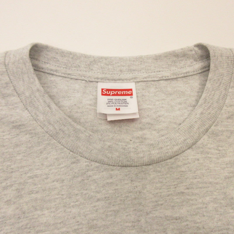 Supreme BEDROOM TEE Short Sleeve T-Shirt 2025S/S Gray Size: M