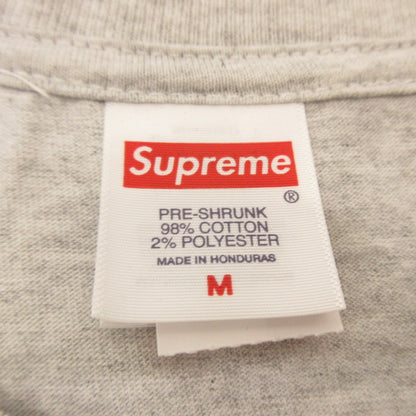 Supreme BEDROOM TEE Short Sleeve T-Shirt 2025S/S Gray Size: M
