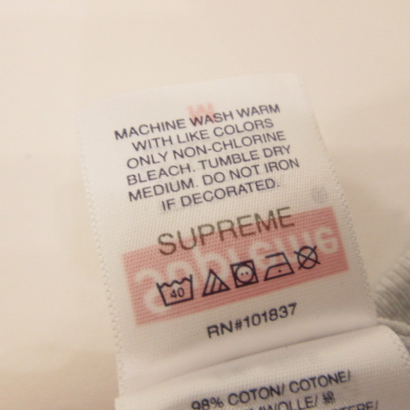 Supreme BEDROOM TEE Short Sleeve T-Shirt 2025S/S Gray Size: M