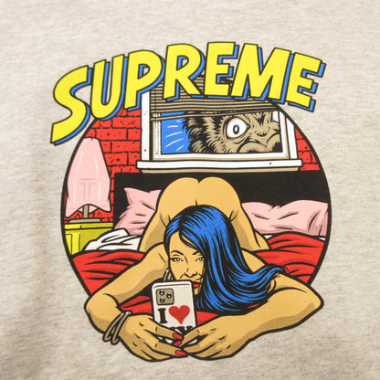 Supreme BEDROOM TEE Short Sleeve T-Shirt 2025S/S Gray Size: M