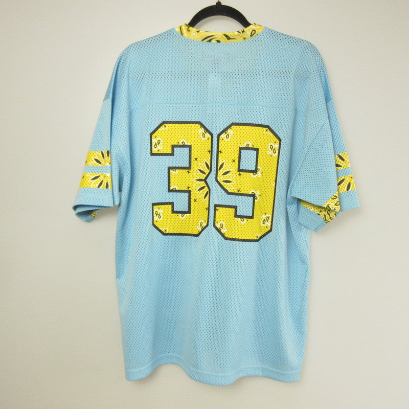 【中古】Supreme | シュプリーム BANDANA FOOTBALL JERSEY 半袖シャツ ライトブルー サイズ：M