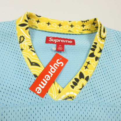 【中古】Supreme | シュプリーム BANDANA FOOTBALL JERSEY 半袖シャツ ライトブルー サイズ：M