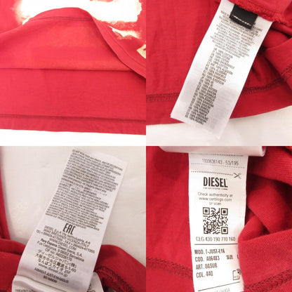 【中古】DIESEL | ディーゼル 半袖Ｔシャツ T-JUST-E16 レッド サイズ：L