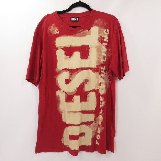 【中古】DIESEL | ディーゼル 半袖Ｔシャツ T-JUST-E16 レッド サイズ：L