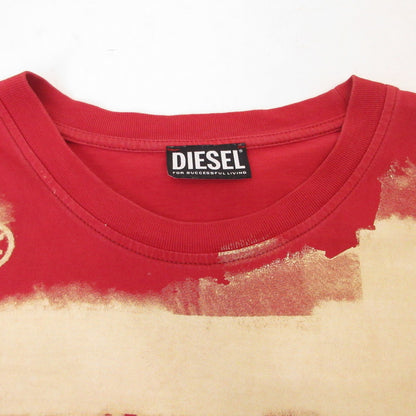 【中古】DIESEL | ディーゼル 半袖Ｔシャツ T-JUST-E16 レッド サイズ：L