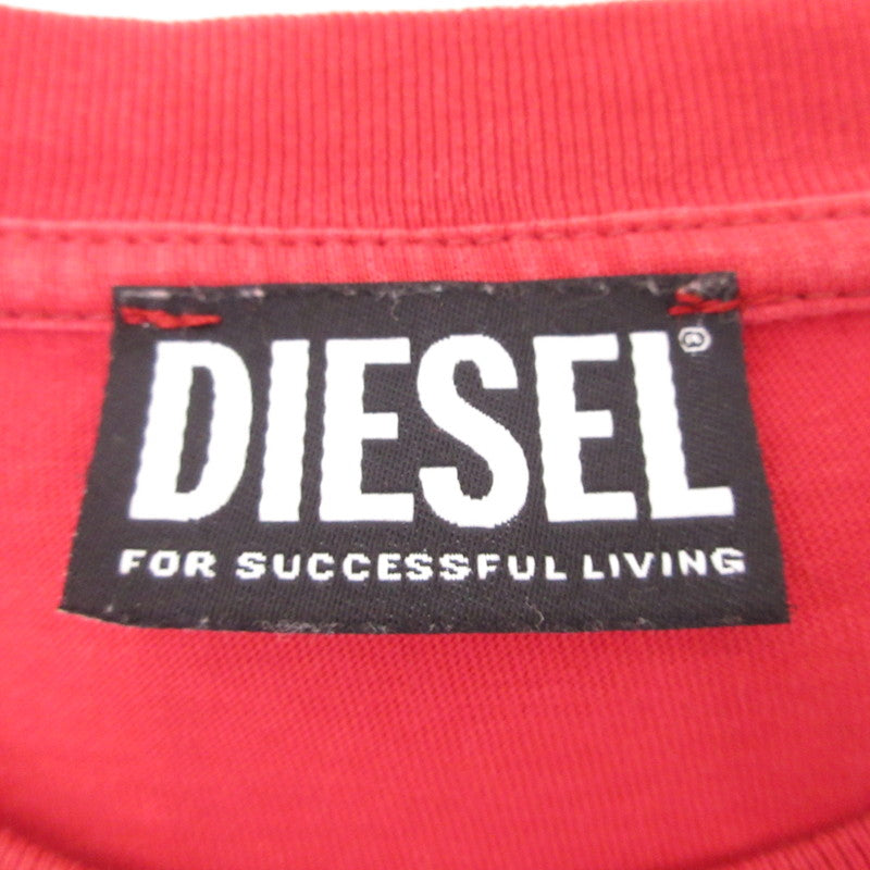 【中古】DIESEL | ディーゼル 半袖Ｔシャツ T-JUST-E16 レッド サイズ：L