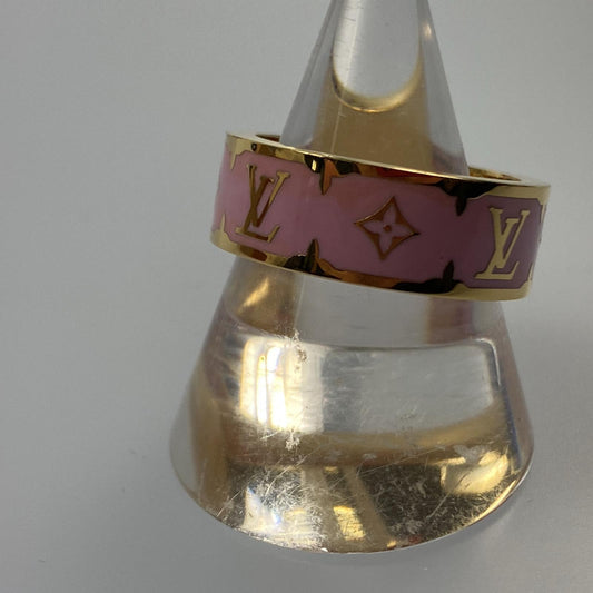 【中古】LOUIS VUITTON | ルイ・ヴィトン ナノグラムエナメル リング・指輪 M1566L