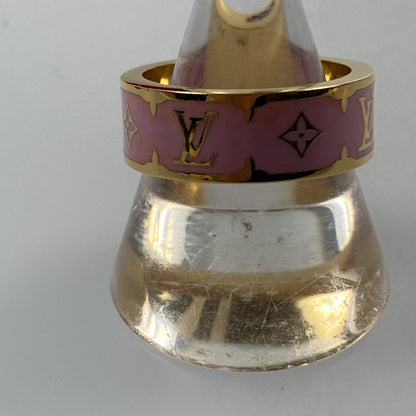 【中古】LOUIS VUITTON | ルイ・ヴィトン ナノグラムエナメル リング・指輪 M1566L