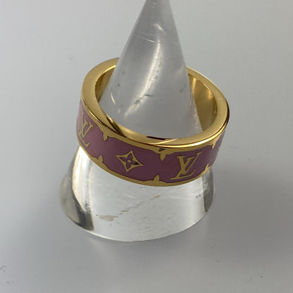【中古】LOUIS VUITTON | ルイ・ヴィトン ナノグラムエナメル リング・指輪 M1566L