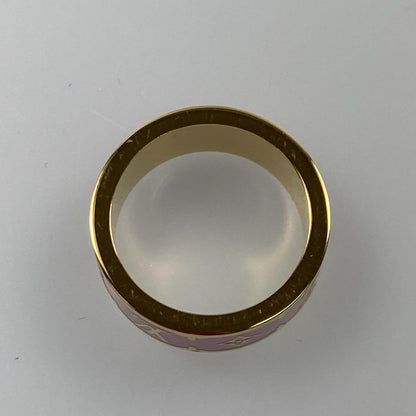 【中古】LOUIS VUITTON | ルイ・ヴィトン ナノグラムエナメル リング・指輪 M1566L