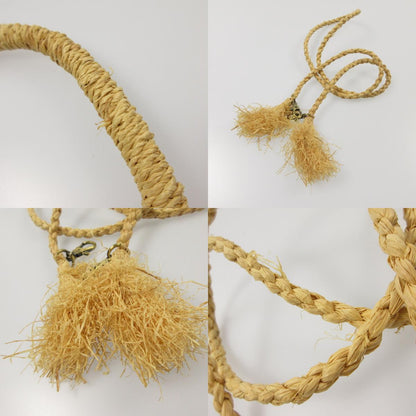 【中古】IENA | イエナ サークルカゴバッグ ラフィア その他バッグ ベージュ