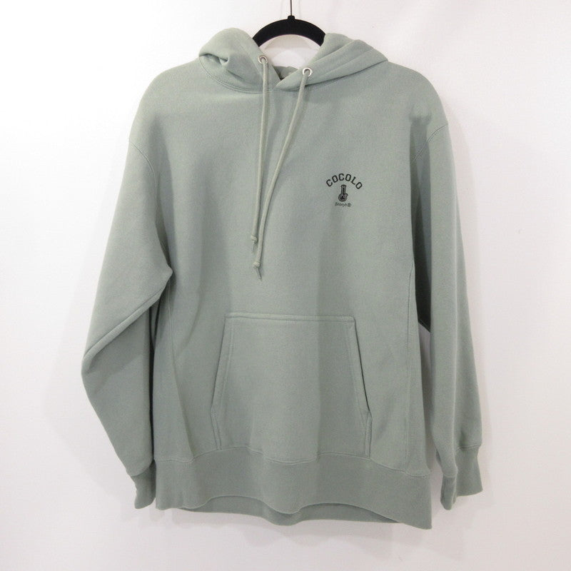 【中古】COCOLO BLAND | ココロブランド BACK BONG HOODIE パーカー グリーン サイズ：L