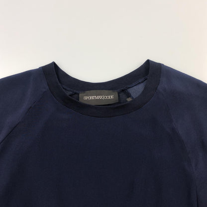 【中古】MAX MARA | マックスマーラ 袖フリル その他トップス 79410102 ネイビー