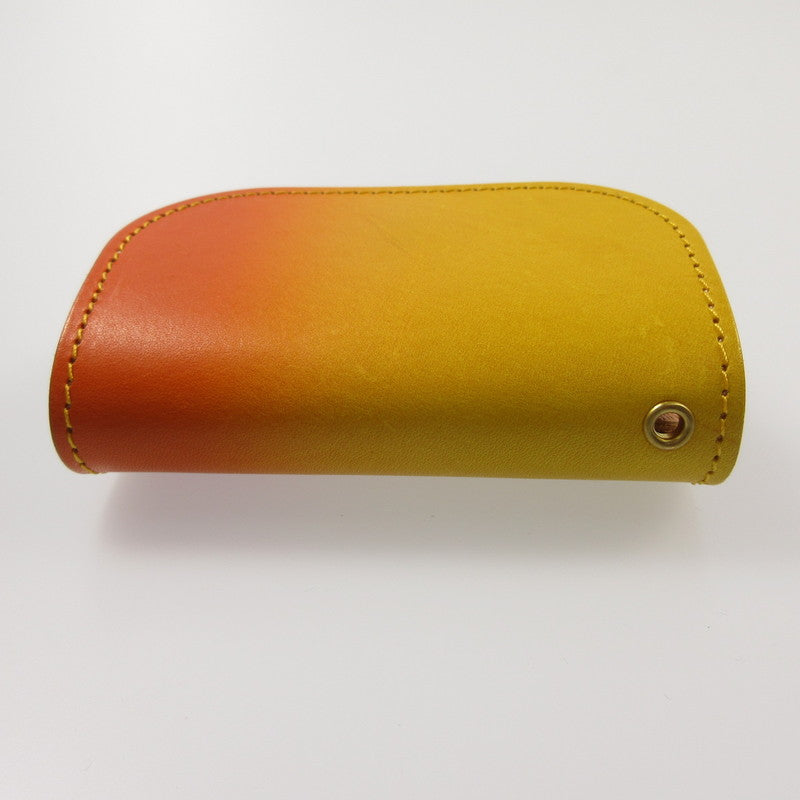【中古】 ぼかし染めミニ財布 長財布 イエロー