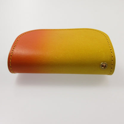 【中古】 ぼかし染めミニ財布 長財布 イエロー