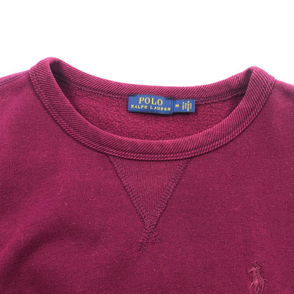 【中古】POLO RALPH LAUREN | ポロ・ラルフローレン ダブルニットスウェットシャツ スウェット ボルドー/バーガンディー サイズ：M
