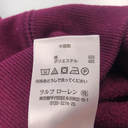 【中古】POLO RALPH LAUREN | ポロ・ラルフローレン ダブルニットスウェットシャツ スウェット ボルドー/バーガンディー サイズ：M
