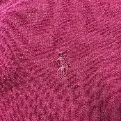 【中古】POLO RALPH LAUREN | ポロ・ラルフローレン ダブルニットスウェットシャツ スウェット ボルドー/バーガンディー サイズ：M