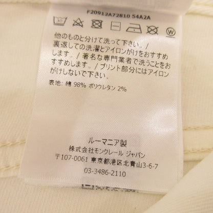 【中古】MONCLER | モンクレール PANTALONE 5 TASCHE パンツ F20912A72810 国内正規品 ホワイト サイズ：50