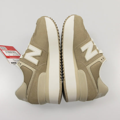 【中古】NEW BALANCE | ニューバランス スニーカー WL574ZSM ベージュ 24.5cm