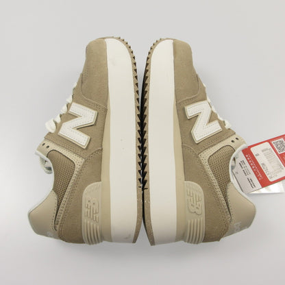 【中古】NEW BALANCE | ニューバランス スニーカー WL574ZSM ベージュ 24.5cm