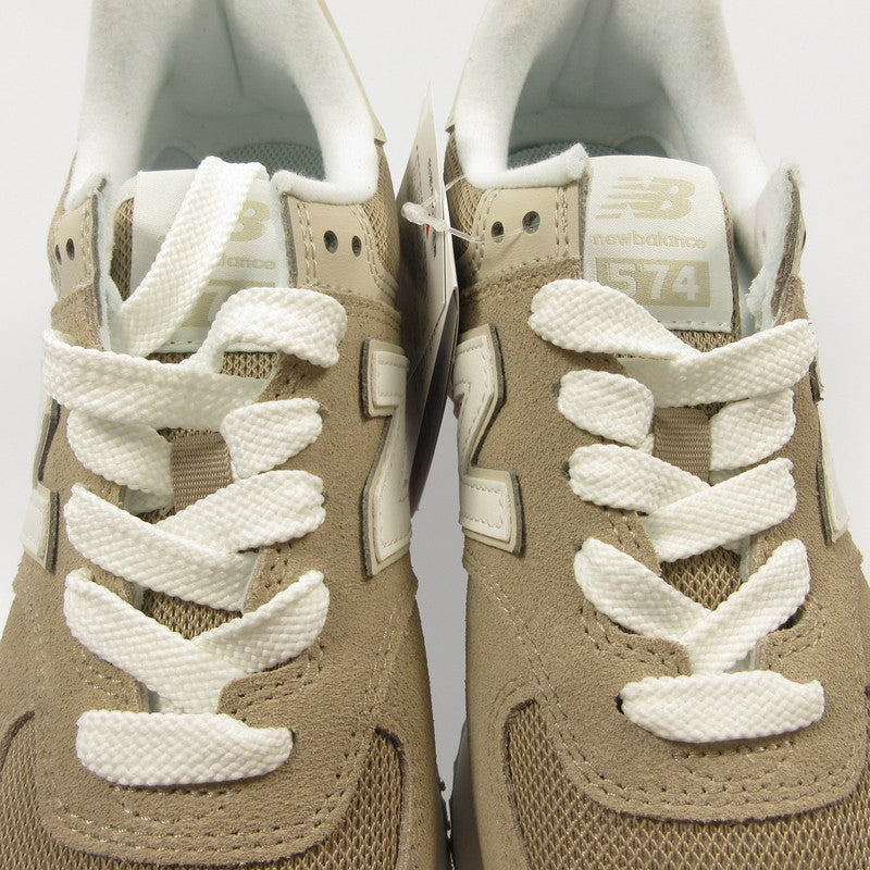 【中古】NEW BALANCE | ニューバランス スニーカー WL574ZSM ベージュ 24.5cm
