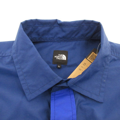【中古】THE NORTH FACE | ザ・ノースフェイス S/S Nuptse Shirt 半袖シャツ NR22552 ブルー サイズ：L