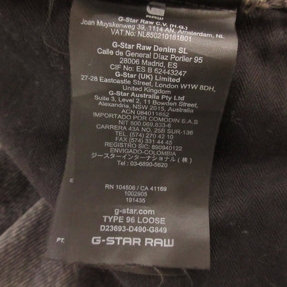 【中古】G-STAR | ジースター Type 96 Loose Jeans デニムパンツ D23693 D490 G849 グレー サイズ：30