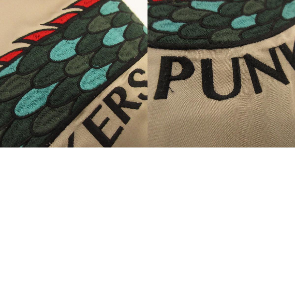 【中古】PUNKDRUNKERS | パンクドランカーズ ドラゴン開衿シャツ 長袖シャツ シルバー サイズ：M
