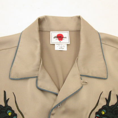 【中古】PUNKDRUNKERS | パンクドランカーズ ドラゴン開衿シャツ 長袖シャツ シルバー サイズ：M