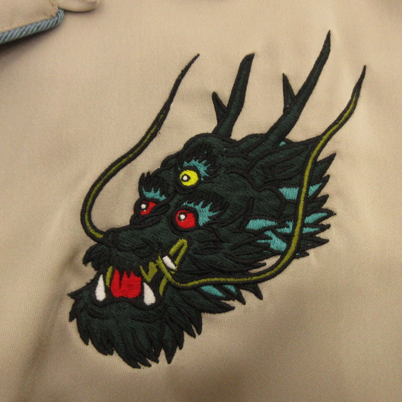 【中古】PUNKDRUNKERS | パンクドランカーズ ドラゴン開衿シャツ 長袖シャツ シルバー サイズ：M