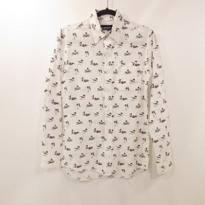 【中古】HYSTERIC GLAMOUR | ヒステリックグラマー 長袖シャツ 1241AH01 ×PLAYBOY ホワイト サイズ：S