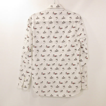 【中古】HYSTERIC GLAMOUR | ヒステリックグラマー 長袖シャツ 1241AH01 ×PLAYBOY ホワイト サイズ：S