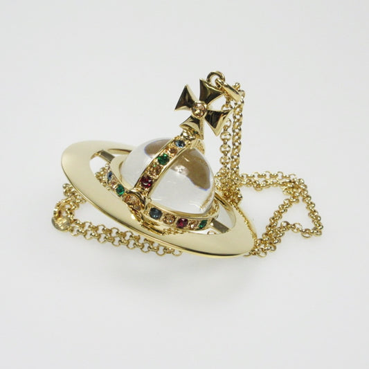 【中古】Vivienne Westwood | ヴィヴィアンウエストウッド NEWジャイアントオーブ ネックレス ワールズエンド限定 ゴールド