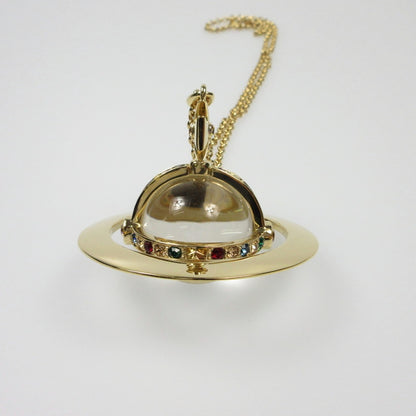 【中古】Vivienne Westwood | ヴィヴィアンウエストウッド NEWジャイアントオーブ ネックレス ワールズエンド限定 ゴールド