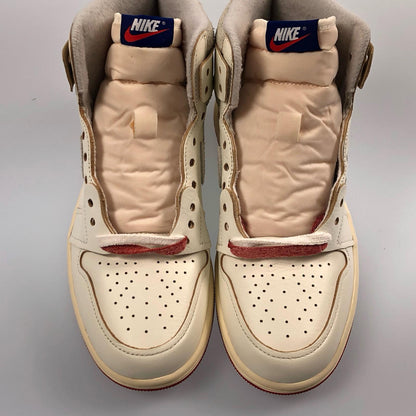 【中古】NIKE | ナイキ WMNS AIR JORDAN 1 HIGH OG RARE AIR CINNABAR スニーカー DB4612-100 アイボリー 26.5cm