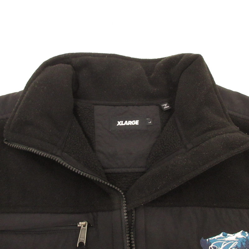 【中古】X-LARGE | エクストララージ PANELED FLEECE JACKET その他トップス 101224021017 ブラック サイズ：L