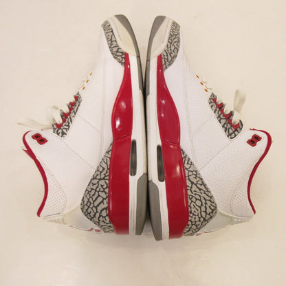 【中古】NIKE | ナイキ Air Jordan 3 'Cardinal Red' スニーカー CT8532-126 ホワイト 29cm