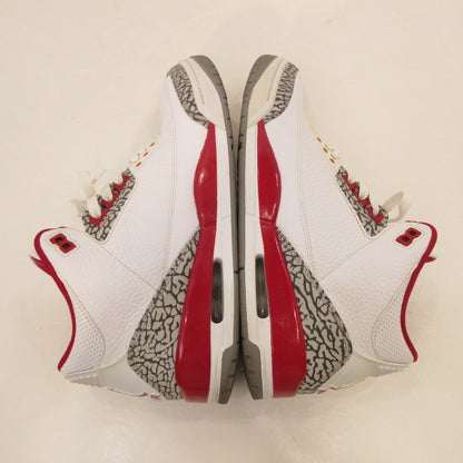 【中古】NIKE | ナイキ Air Jordan 3 'Cardinal Red' スニーカー CT8532-126 ホワイト 29cm