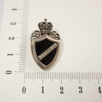 【中古】Justin Davis | ジャスティンデイビス CROWN SHIELD ペンダントトップ SPJ117 シルバー