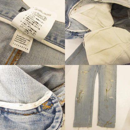 【中古】DOLCE & GABBANA | ドルチェアンドガッバーナ デニムパンツ G3016D G8054 クラッシュペイント加工 ブルー サイズ：52