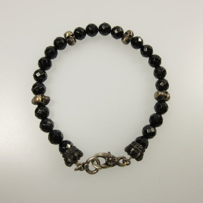 【中古】Justin Davis | ジャスティンデイビス ROGER Bracelet ブレスレット SBJ439 ブラック