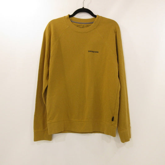 【中古】patagonia | パタゴニア メンズ・P-6 ロゴ・オーガニック・クルー 長袖Ｔシャツ 39603 イエロー サイズ：S