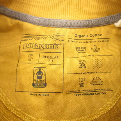 【中古】patagonia | パタゴニア メンズ・P-6 ロゴ・オーガニック・クルー 長袖Ｔシャツ 39603 イエロー サイズ：S