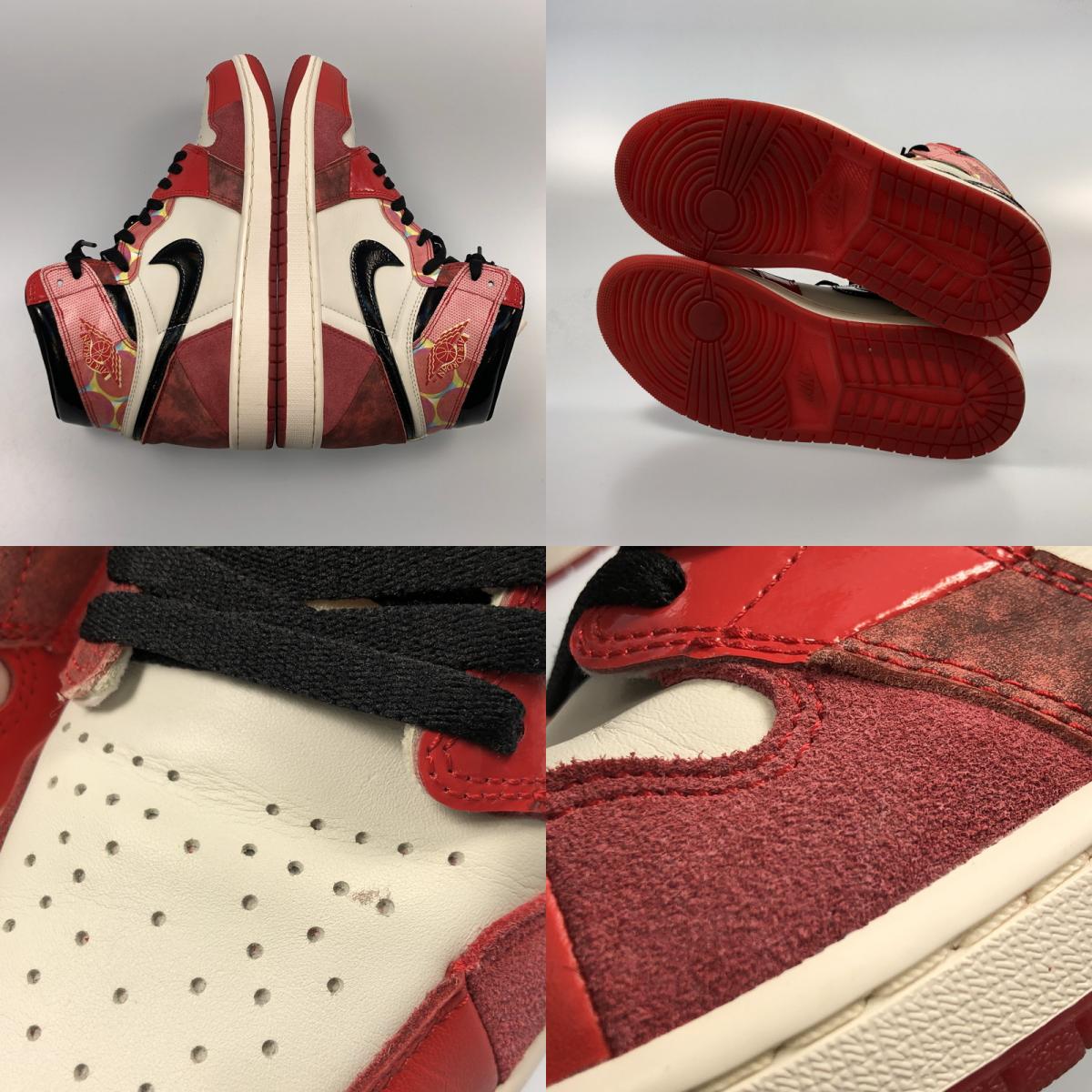 【中古】NIKE | ナイキ AIR JORDAN 1 HIGH OG SPIDER-MAN スニーカー DV1748-601 レッド 28.5cm