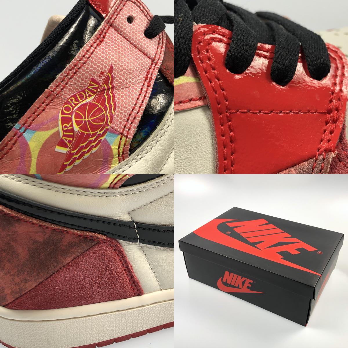 【中古】NIKE | ナイキ AIR JORDAN 1 HIGH OG SPIDER-MAN スニーカー DV1748-601 レッド 28.5cm