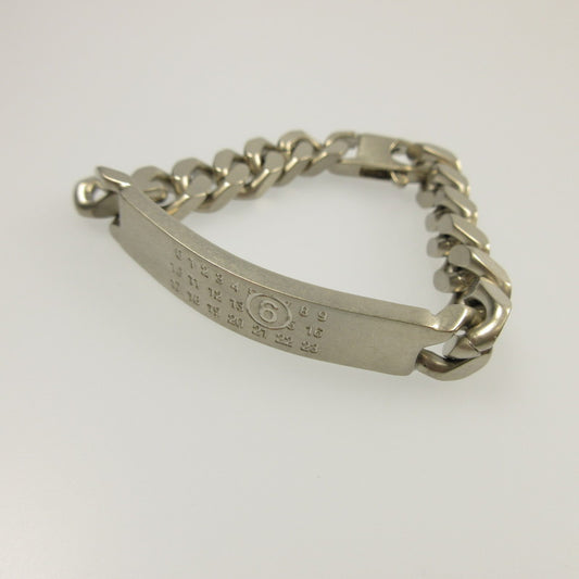 【中古】Maison Margiela | メゾンマルジェラ ナンバリングロゴチェーンブレスレット ブレスレット SM6UY0049 シルバー